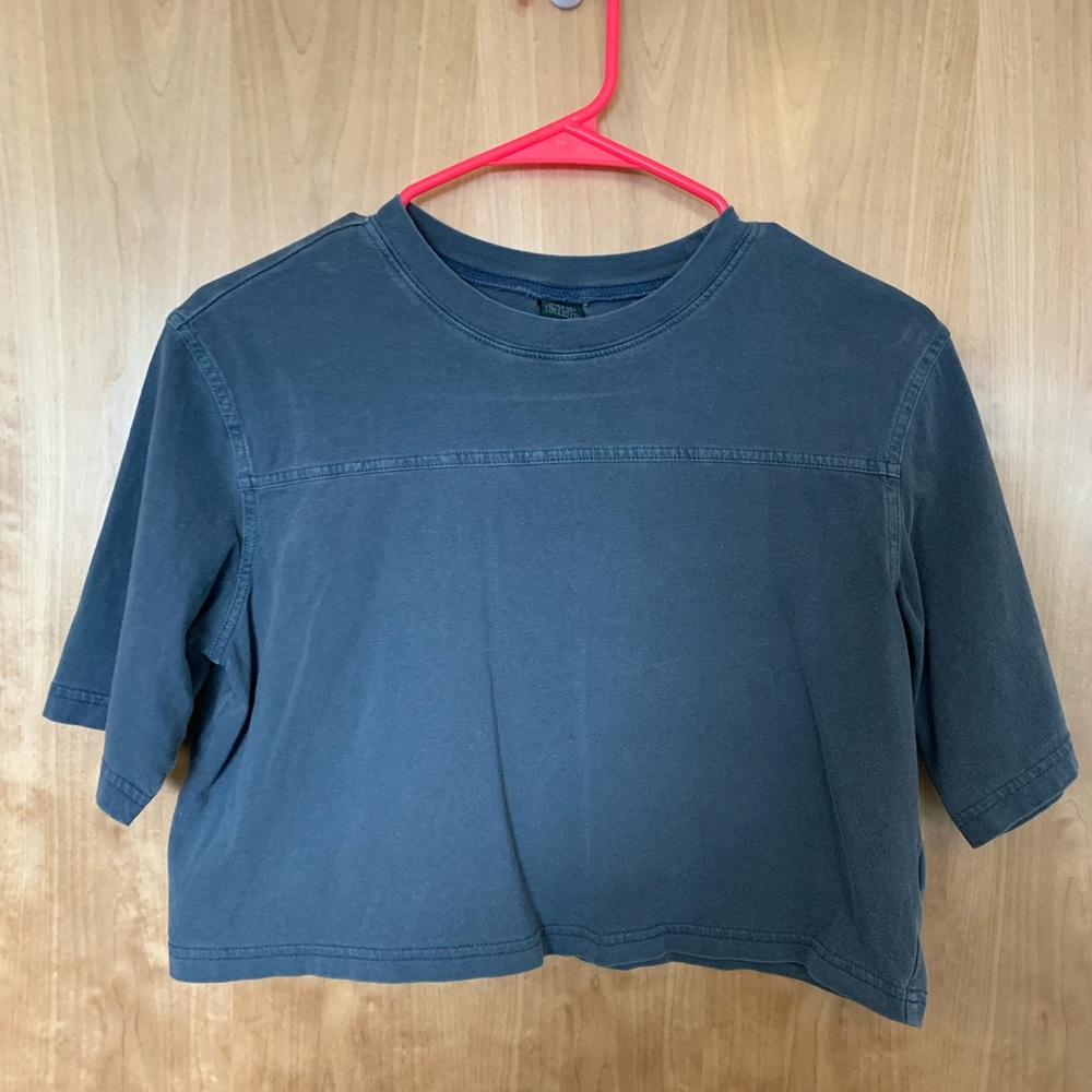 CUTE BLUE CROP TOP